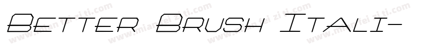 Better Brush Itali字体转换